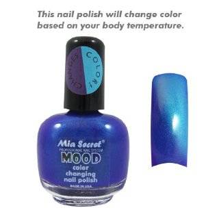   Mood Nail Lacquer Color Changing Nail Polish Teal Blue Morado to Azul