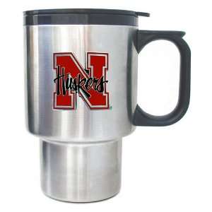 Nebraska Cornhuskers Stainless Travel Mug   NCAA College Athletics 