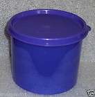 new tupperware snack canister 2 cups sheer lupine blue purple