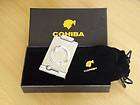 COHIBA Stainless Steel Two way Cigar Cutter / Punch with Carrying Case
