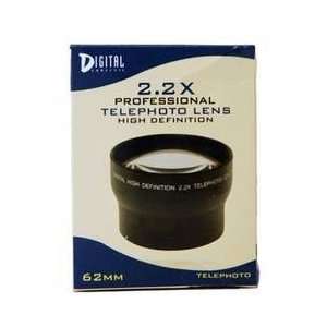  2.2X TELEPHOTO LENS FOR ALL 62MM CAMERAS & CAMCORDERS 