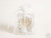 20 PCS 5x7 White Organza Fabric Bags, Party Favor Gift  