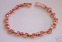 Copper Jewelry, Square Link, Copper Bracelet , for Men  
