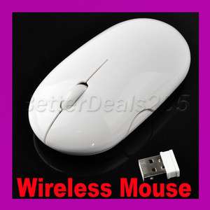 10 M White USB Wireless Cordless Portable Optical Mouse  