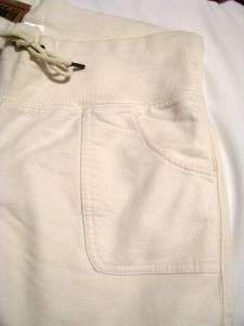 Womens Lucky Brand Lounge Cotton Shorts Cream Ivory NWT Size M XL 