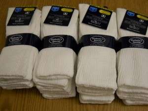   24, 36, 72 pair wholesale socks Men extra large white cotton diabetic