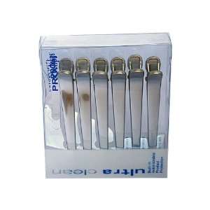   UltraClean PROclips Anti Microbial Sectioning Hair Clips   Silver