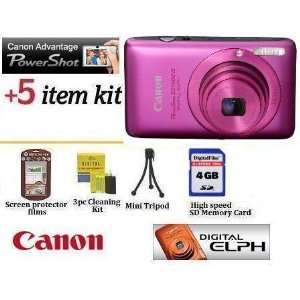 Canon PowerShot SD1400 IS Digital ELPH Camera (Pink) 14.1MP With The 