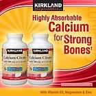 Kirkland Calcium Citrate with Vitamin D3, Mg, Zinc 250ct  500 