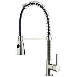 Vigo Stainless Steel Pull out Spiral Kitchen Faucet  