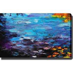 Abstract Lake Impression Giclee Print Canvas Art  