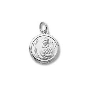  St.Jude Charm in Sterling Silver Jewelry