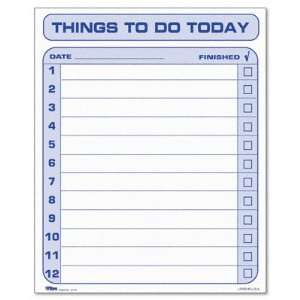  TOPS Things To Do Today Daily Agenda Pad TOP2170