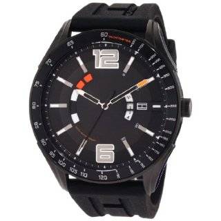 Tommy Hilfiger Mens 1790709 Sport Black Ion Plated Case with Silicon 