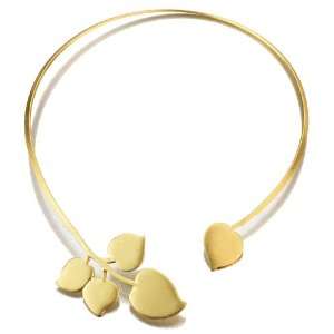 Pilgrim Necklace With Leaves Gold Color, 18 Inch