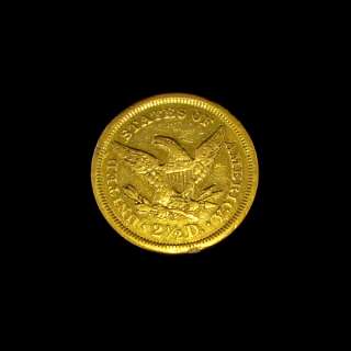 1851 Liberty Head $2.5 US Gold Coin, 1/4 Eagle,4+ grams  