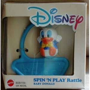  Disneys Baby Donald Spin and Play Rattle (1988) Toys 