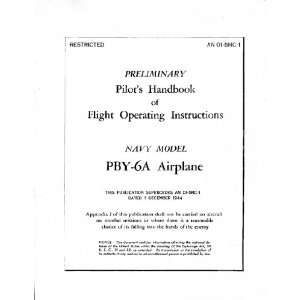    Consolidated PBY 6A Aircraft Pilot Manual Consolidated Books