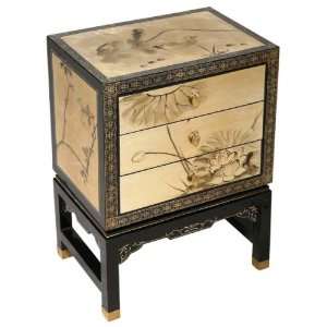  EXP Handmade Asian Furniture   24 Gold & Black Wood 