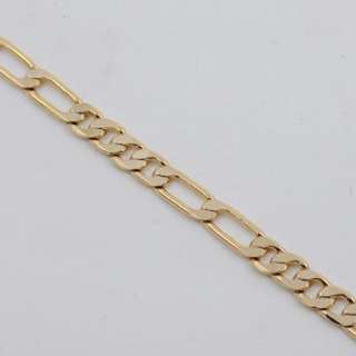 16 4MM 24K EP 4x2 FIGARO CHAIN NECKLACE MUST SEE  