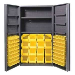  24 X 72 Storage Cabinet, Hook On Bins & Shelves 