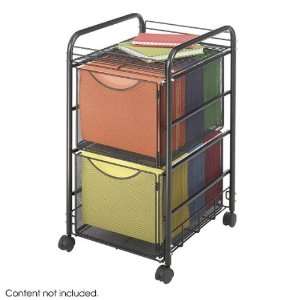  Safco Products 5212 Onyx Mesh Tub File w/ 2 File Drawers 