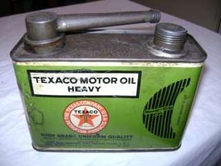 Texaco Handy Grip Half Gallon Motor Oil PatD 1927  