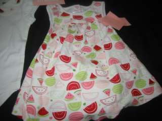 NWT Gymboree Baby SUMMER PICNIC Watermelon Romper Lot 3  