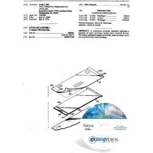  NEW Patent CD for ENVELOPE ASSEMBLY 