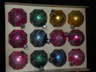   SHINY BRITE CHRISTMAS ORNAMENTS MADE IN POLAND 12 ORNAMENTS  