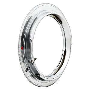 Olympus OM Lens to Canon EOS EF Camera Adapter Ring, Silver