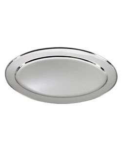 16 inch Stainless Steel Oval Serving Platter  