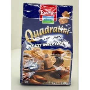 Loacker Quadratini Chocolate Creme Wafer Cookie 8.82 oz. (Pack of 8)