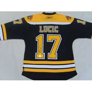  Milan Lucic Autographed Jersey