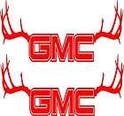 GMC Emblem With Antlers Hunting Decal 2 Decal Kit Easy Install Pro 