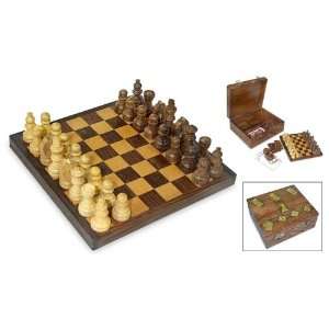  Wood box and game set, Four Holiday Fun