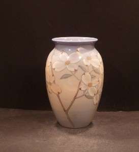 Rookwood Porcelain Vase With Dogwood Blossoms, Kataro Shirayamadani 