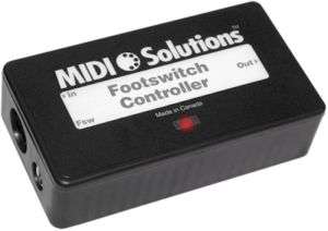 MIDI SOLUTIONS FOOTSWITCH CONTROLLER TRIGGER MIDI EVENT  