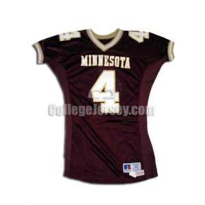   No. 4 Team Issued Minnesota Russell Football Jersey