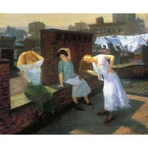  Hand Made Oil Reproduction   John Sloan   32 x 26 inches 