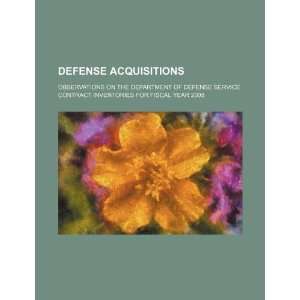  acquisitions observations on the Department of Defense service 