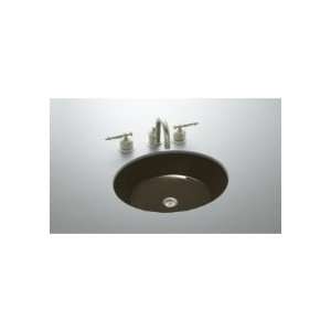   Iron Flute Black/Tan Undermount Bath Sink 2816 P5 KA