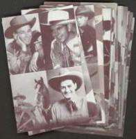 Complete 32 Card 1940/50s Exhibit Supply 4 in 1 Cowboy Cards ORIGINAL 