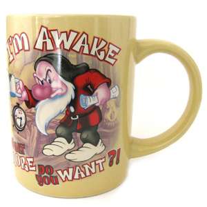 Disney Snow White and the Seven Dwarfs Grumpy Im Awake 14oz Mug