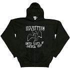 Led Zeppelin   US77 Distressed Zip Hoodie   Medium