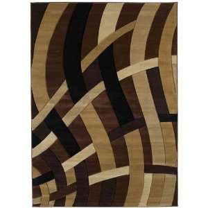  New Modern Area Rugs Carpet Woven Curves Toffee 8x11 