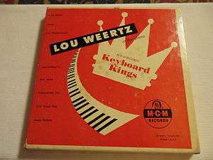 Lou Weertz Roger Williams 45 Box Set Rare Autographed Memorabilia 