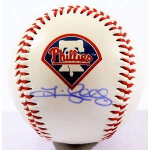 Jimmy Rollins Signed Phillies Logo Ball   GAI   Autographed Baseballs