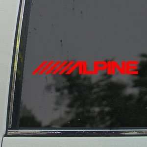  Alpinestars Red Decal Alpine Amp Truck Window Red Sticker 