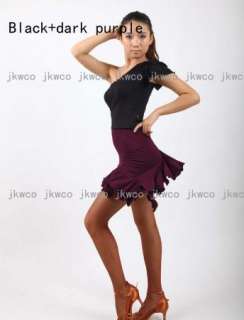 New latin salsa tango chacha ballroom dance dress top + skirt dance 